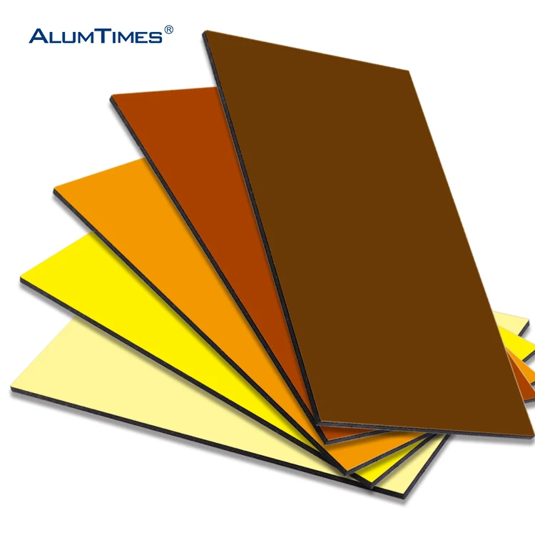 Glossy 20Mm Acp Shop Front Decoration Aluminium Composite Panel