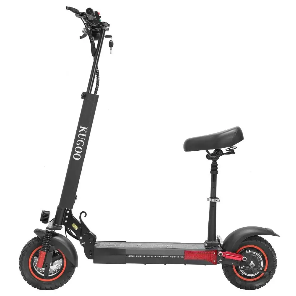 Eu Warehouse High Power 10 Inch 48v 500w Powerful Dual Suspension Off Road Long Range Seat Electric Scooter
