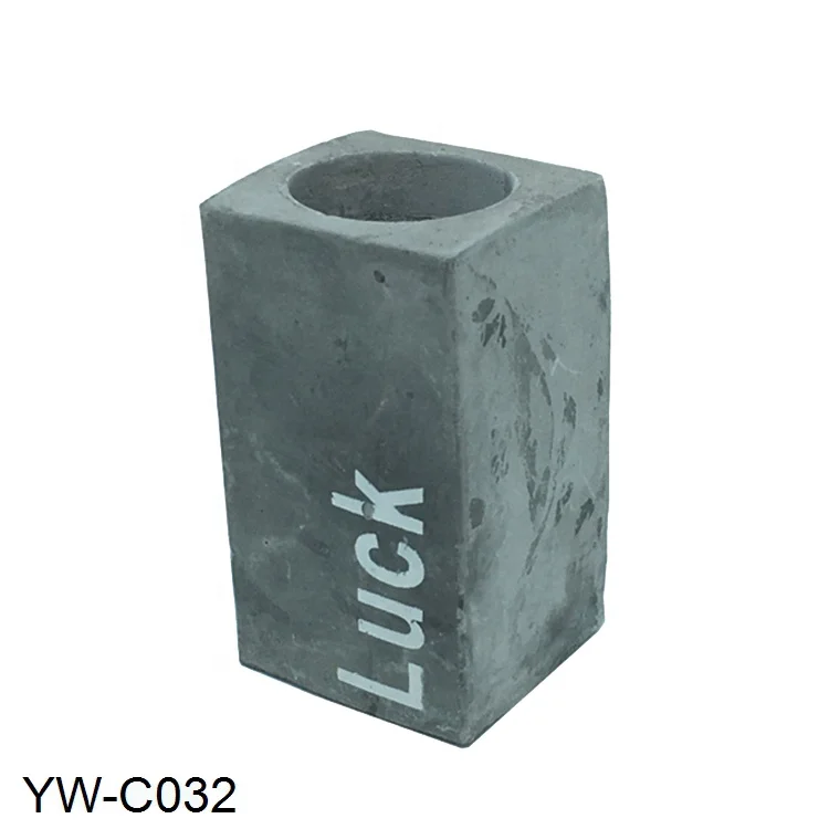 Creative design tealight holder ceramic cement candlestick candle holder table decoration for home decor garden ornaments