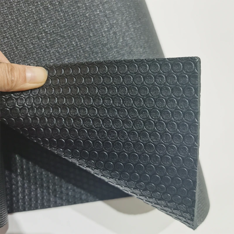 High Density Yoga Mat Pvc Closed Cell 2mm PVC Jump Rope Mat Premium Black Exercise Fitness Mat Custom Logo 1830*610*2mm