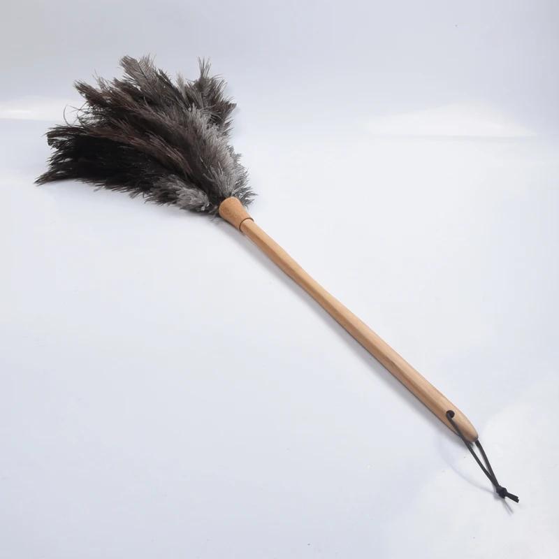 Broom Furniture Cleaning household wood handle Ostrich Feather Duster