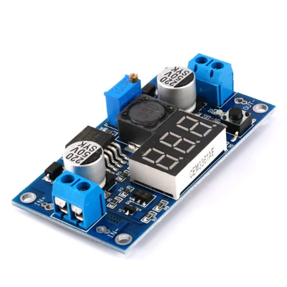 LM2577 DC-DC Boost Step Up Module Step-Up Converter Digital Voltmeter Display Voltage Meter Power Module 3A Output XL6009