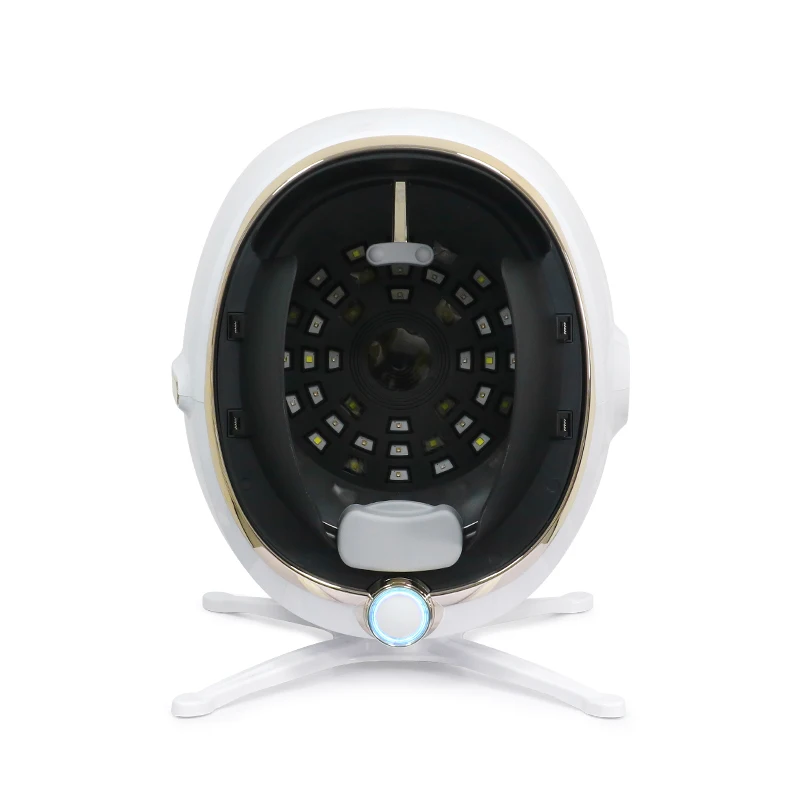 Portable face analyzer 3D AI smart skin scanner detector 8 spectrum digital magic mirror skin analysis machine