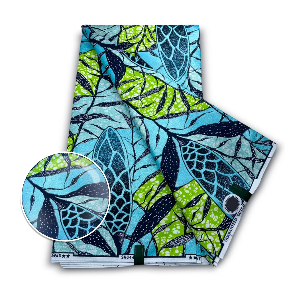 Африканские ткани 100%, ткани с принтом Анкары, восковая супер золотая ткань для африканской одежды