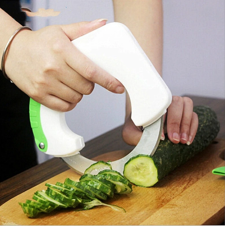 Factory wholesale cheap Fashion Design Kitchen Multi-purpose Circular Rolling Knife For meat pizza pastry herbs