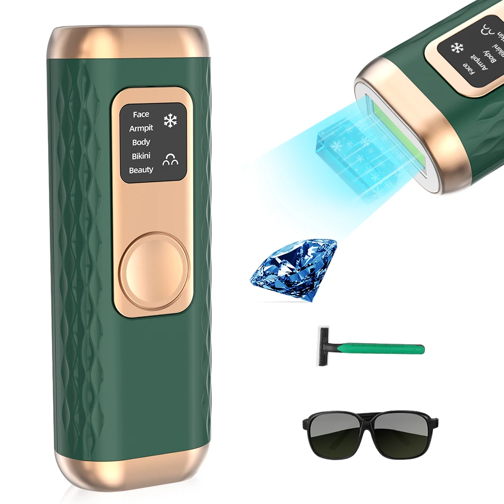 Portable Ipl Laser Hair Removal Epilator Home Use Ipl Professional Female Laser Epilator ipl Ice Cold Epilator With Cooling