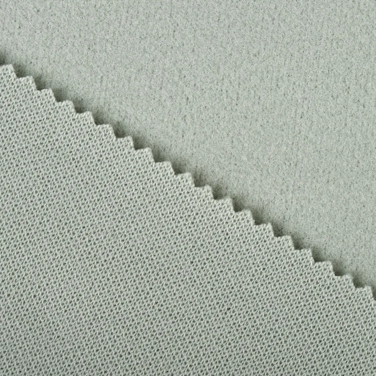 High quality 350gsm stretch breathable 100% polyester poly brushed fabric for garment