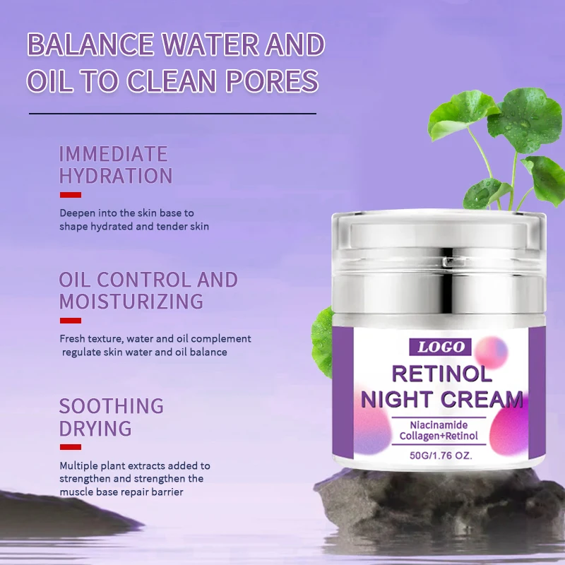 Pure And Gentle Deep moisturizing Skin soothing faded korean Niacinamide Collagen Retinol face lotion retinol night lotion