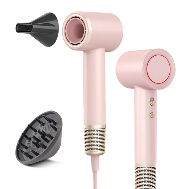 Professional Hair Dryer Ionic Blow Dryer with Diffuser and Nozzle 110000RPM Negative Ions Salon Lightweight Hairdryer