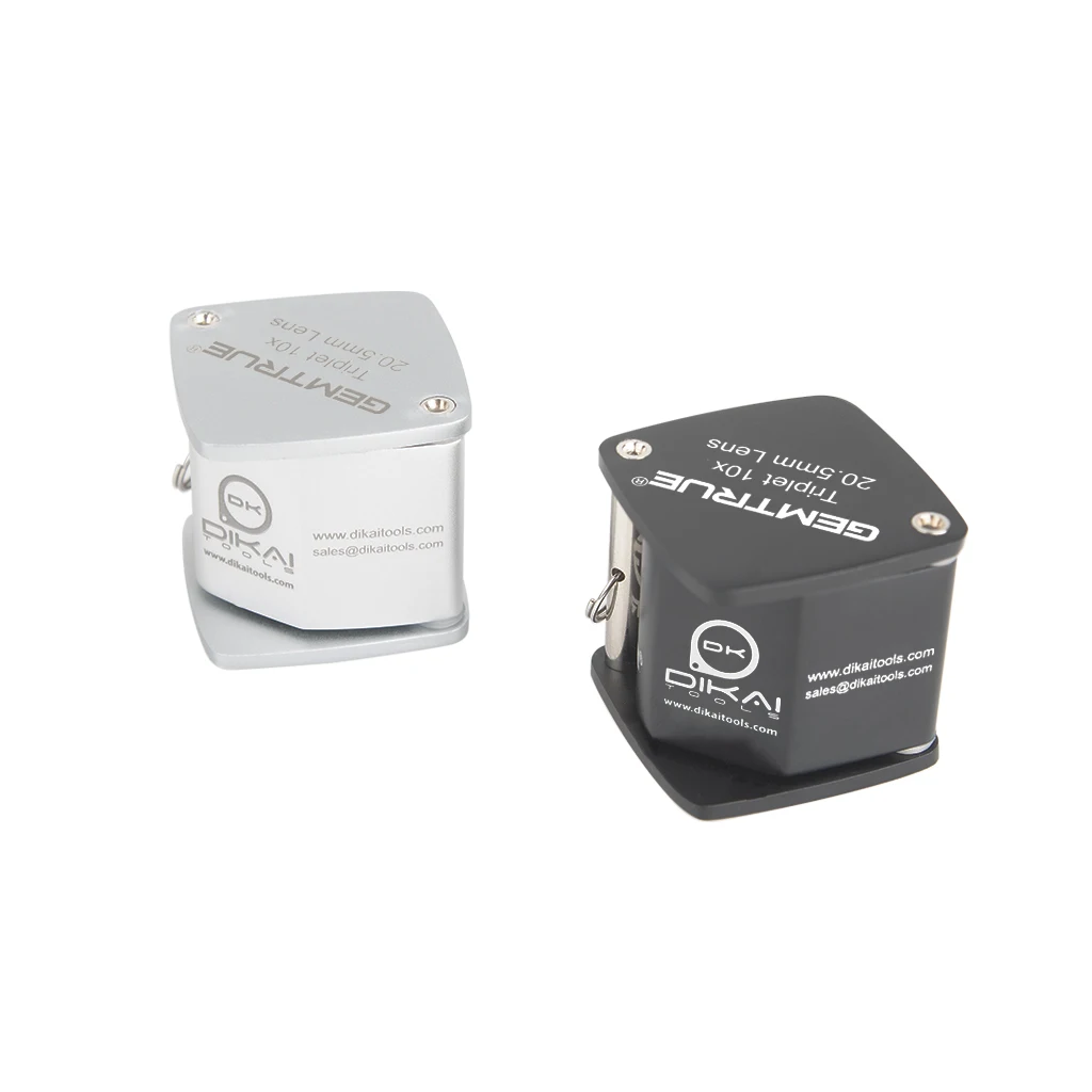 10X Diamond Jewelry Loupe Magnifier Tool Eye Magnifier Magnifying Glass Equipments Triplet Jewelers Eye Glass