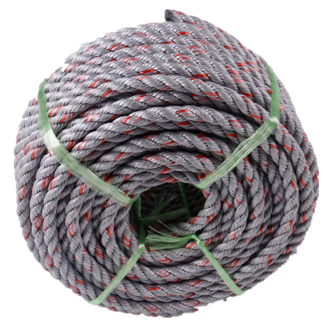 China Manufacturer Wholesale 8mm Solid Braid Nylon Utility Rope Twisted PE Rope Braided Polyester PP Rope