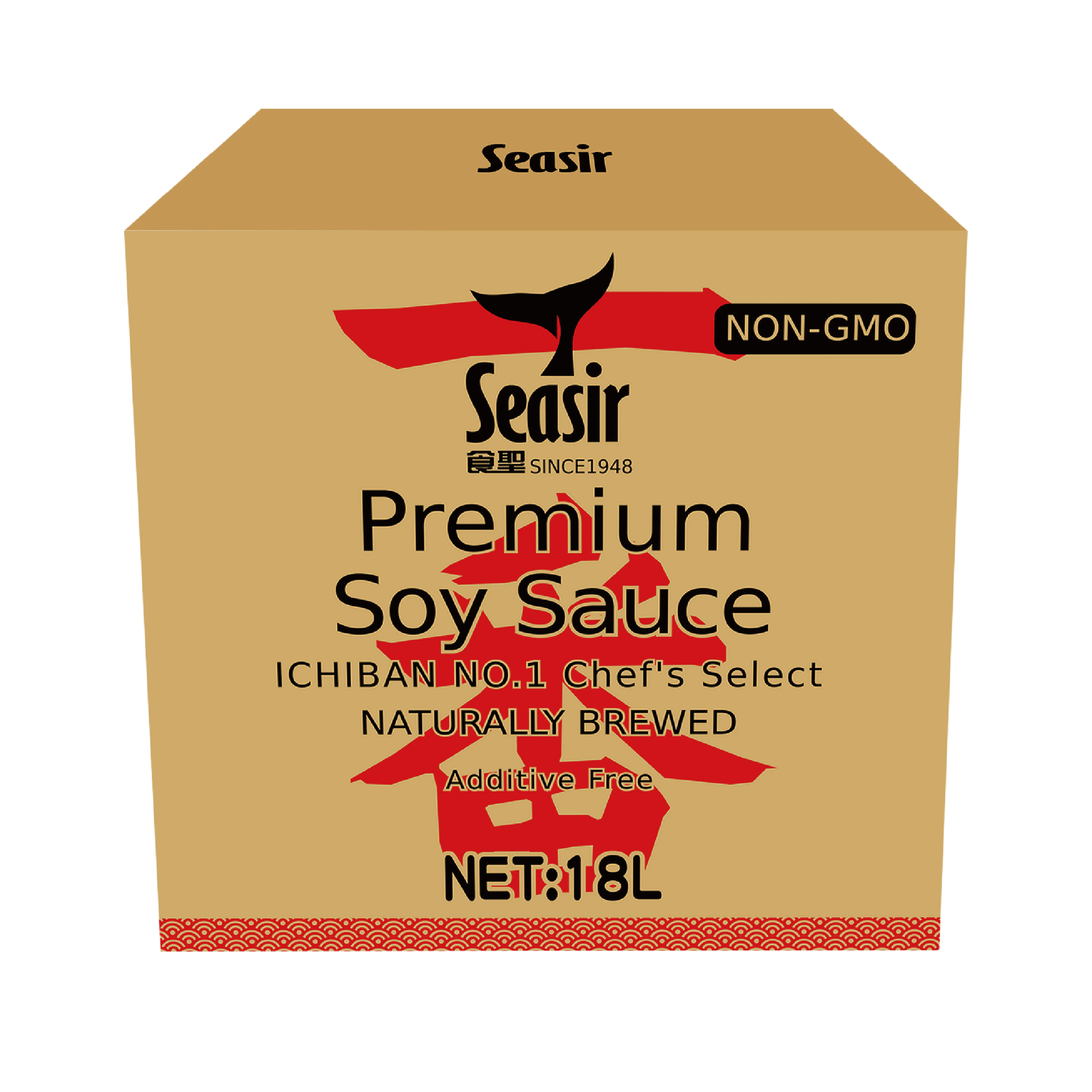 Food Services Premium /Sashimi/Less Sodium/ Gluten Free Soy Sauce 18L