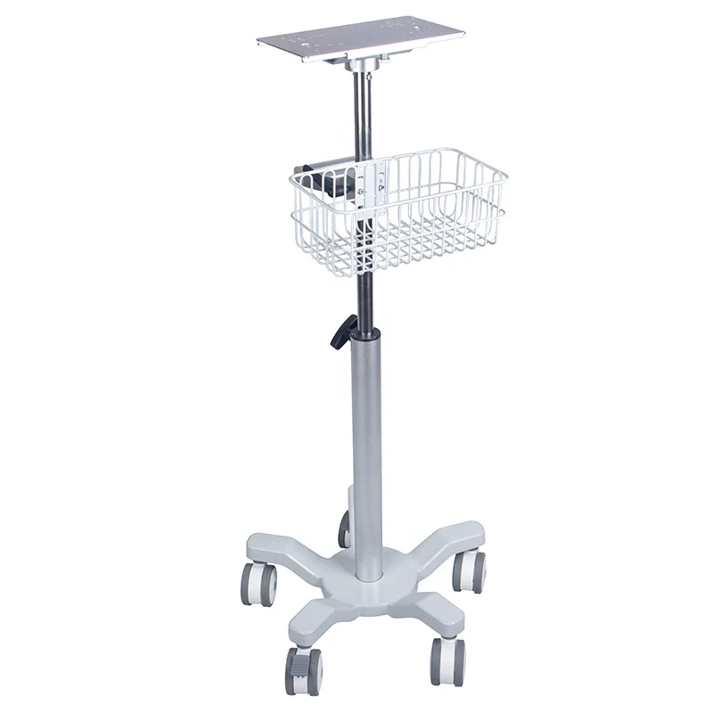 IN-PT Monitor Stand Height Adjustable Medical Instrument Patient Monitor Trolley For Hospital