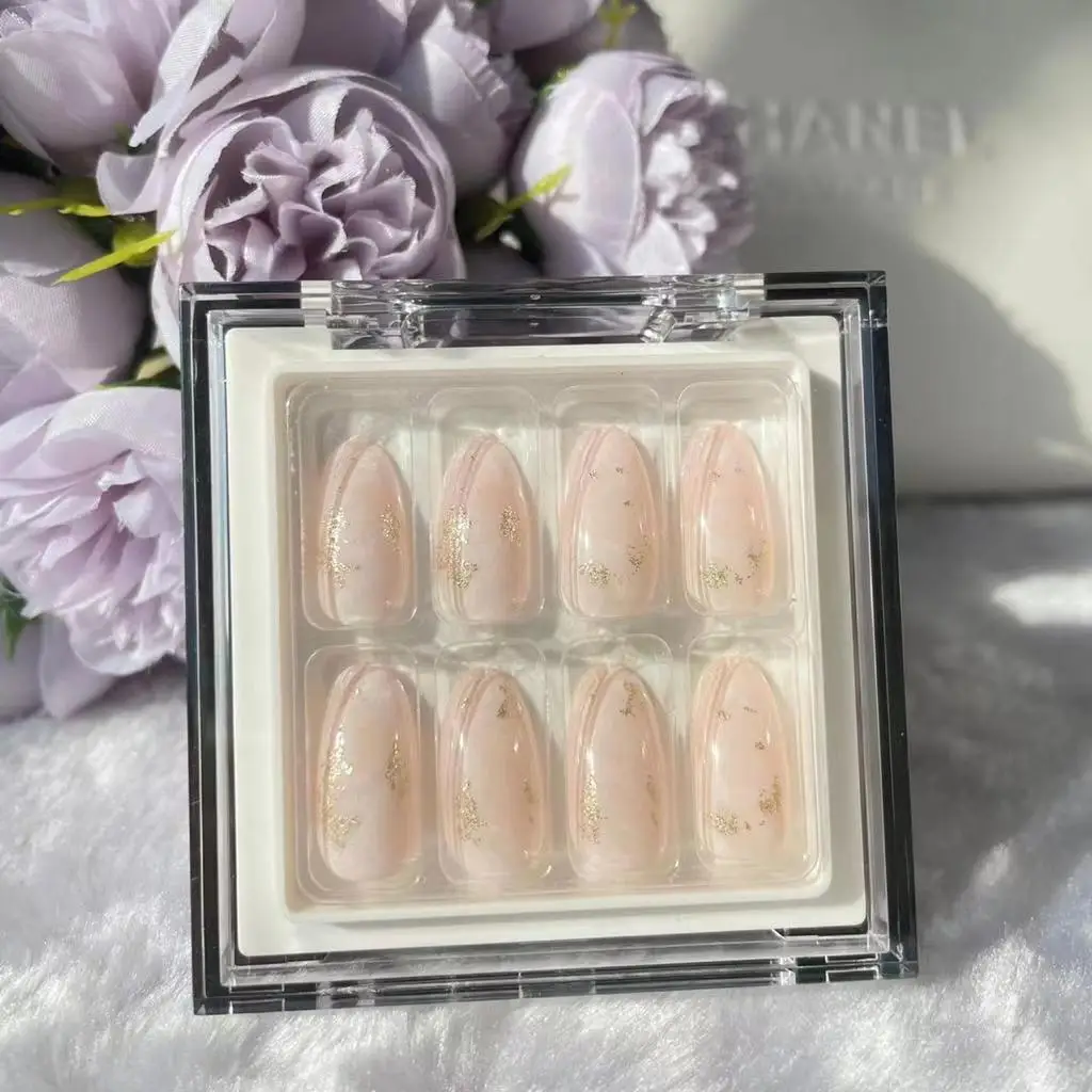New arrival Gel false nails ABS Reusable custom privarte label press on nail package nails press on for women