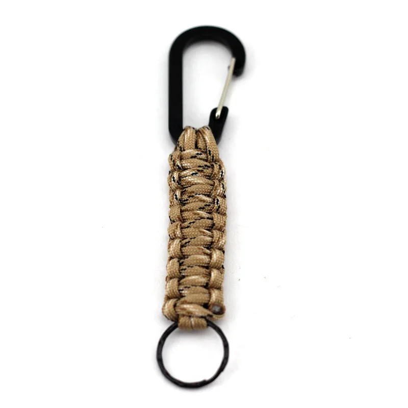 Custom Keychain Paracord Keychain accessories Outdoor Camping Carabiner Equipment Survival Gear