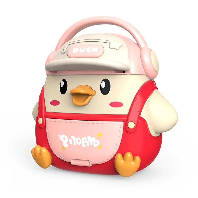 Wisdom toys multi-functional early education password savings machine toy cute duck savings backpack fingerprint unlock