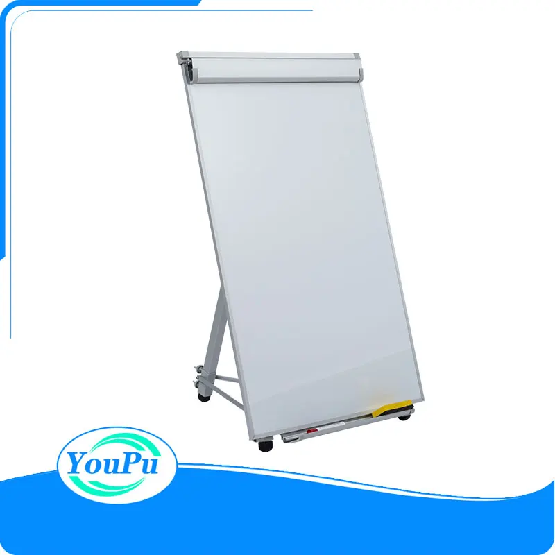 Вертикальная доска дисплея Flipchart сухой стираемый магнитный штатив-Трипод белая с тремя круглыми/квадратными трубками