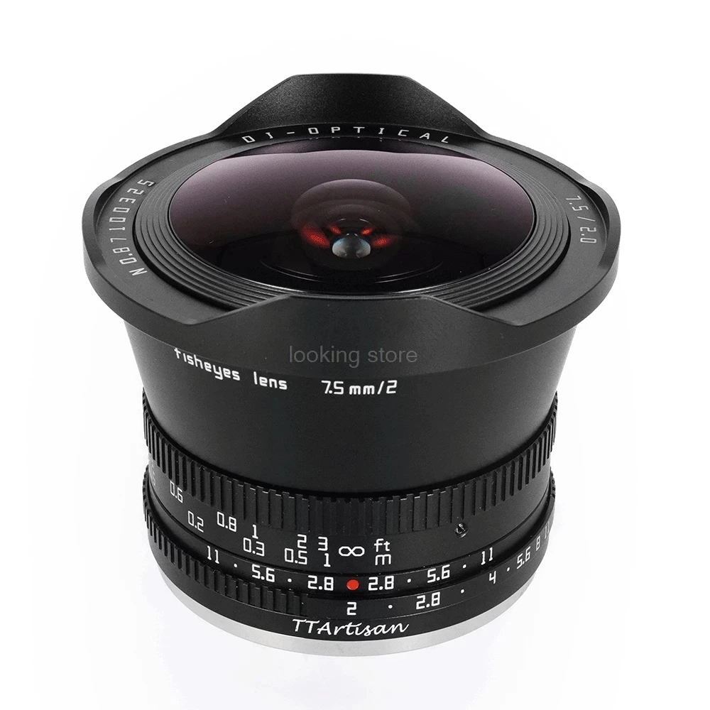 TTArtisan 7 5 мм F2.0 Увеличение Ручной фокус рыбий глаз камера объектив для Sony E Fuji X Canon M/R M4/3 Nikon Z Leica L Камера