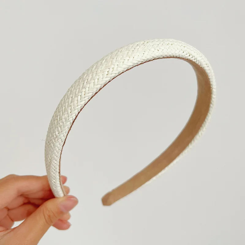 New Handmade Charming Grass Braided Thin Edge Hair Band - Popular for Online Influencers