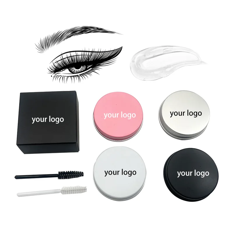 OEM/ODM Hot eyebrow wax styling eyebrows gel private label vegan clear eyebrow gel wax