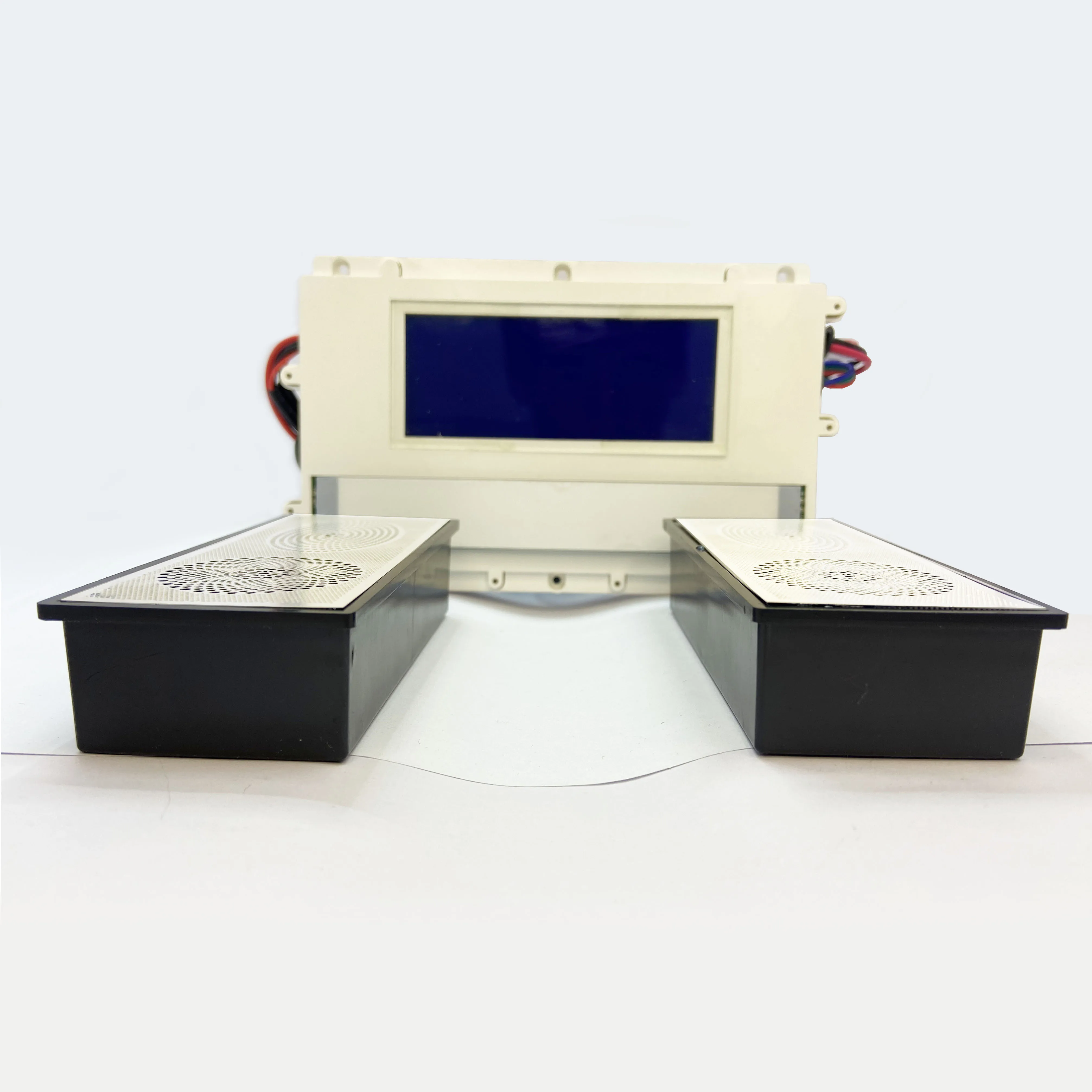 Six button bluetooth music function with antifog time temperature bathroom mirror touch switch 12V 24V low voltage output input