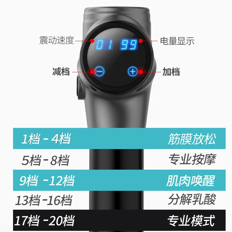 
Wholesale chiropractic deep tissue Muscle sports vibration cordless Massage Gun best handle massage gun manufacturer 