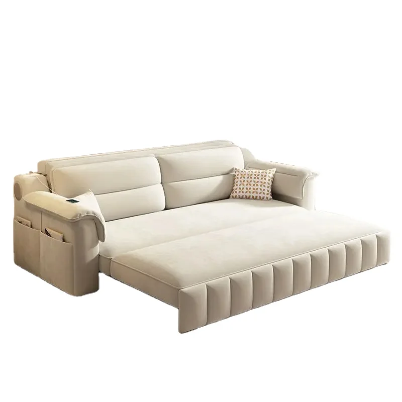 Xijiayi newest modern folding sofa bed convertible corner couch bed with storage and bluetooth speakers for living room