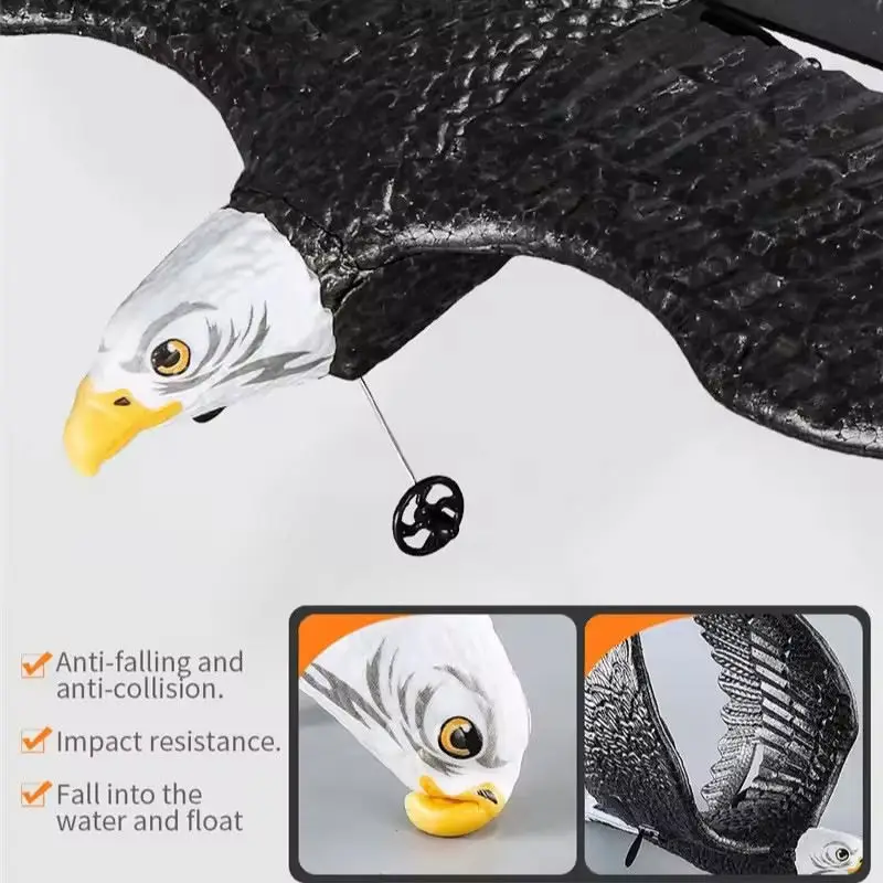 Newest Design 2.4GHz 2CH Remote Control Aircraft Toy Bionic Animals Eagle RC Flying Bird Airplanes Easy to Fly Eagle Glider