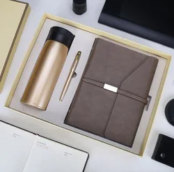 Роскошный кожаный блокнот, идея для рождественских подарков, деловой подарочный набор