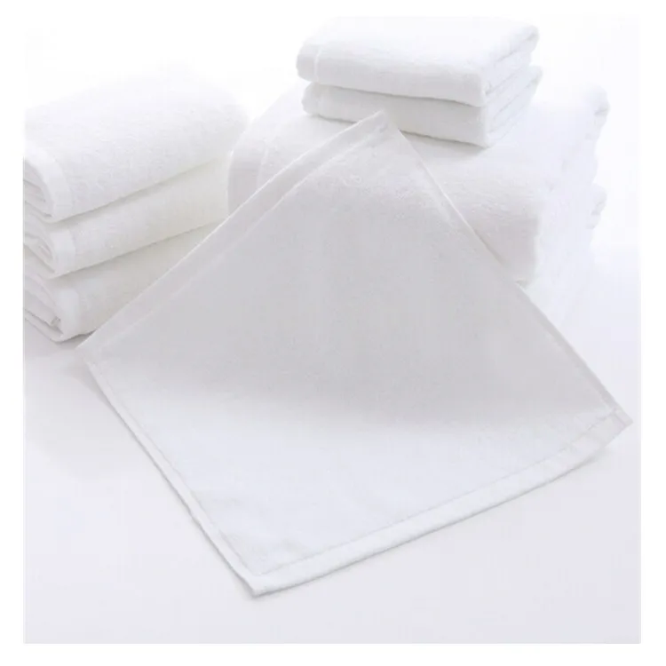 
Wholesale high quality bath towels 16s 21s Custom Logo 100% cotton luxury white hotel collection bath towel and hand towel set 