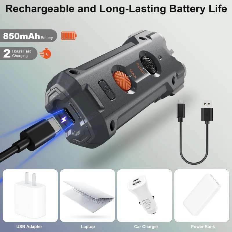 2024 Portable 10 Meter Ultrasonic Dog Trainer Pet Barking Non Barking Ultrasonic High Frequency Flash Dog Training Rechargeable