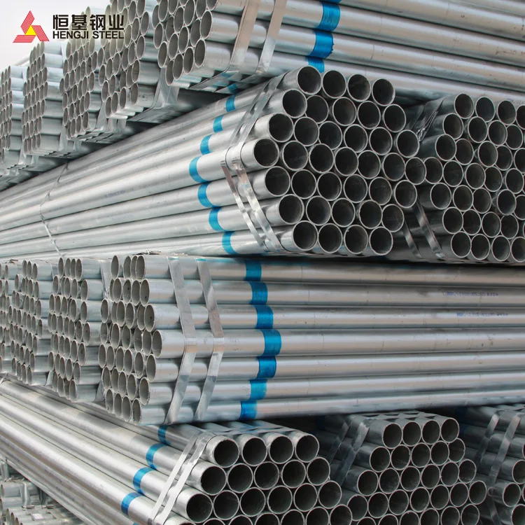 Large Stock Hot dipped Galvanized steel pipe Hot Dipped Galvanized Steel Tube