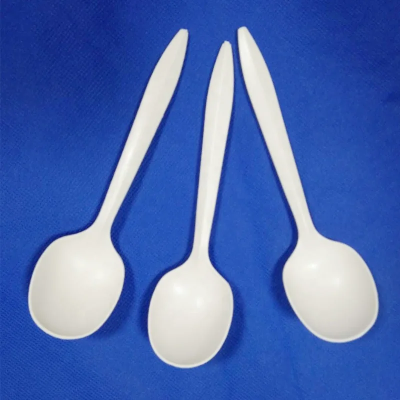 6 inch corn starch cutlery tableware spoon round cutlery wholesale