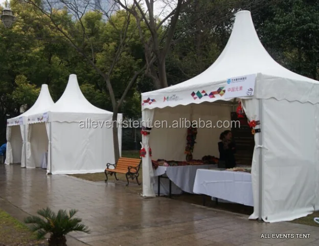
3x3, 4x4, 5x5, 6x6 Wholesale high-peak pagoda tent for exhibition events 