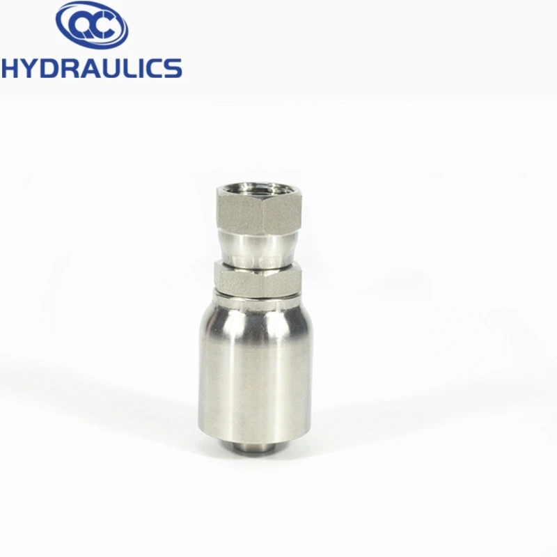 Parker 43 series JIC thread hydraulic hose fitting for one piece crimping