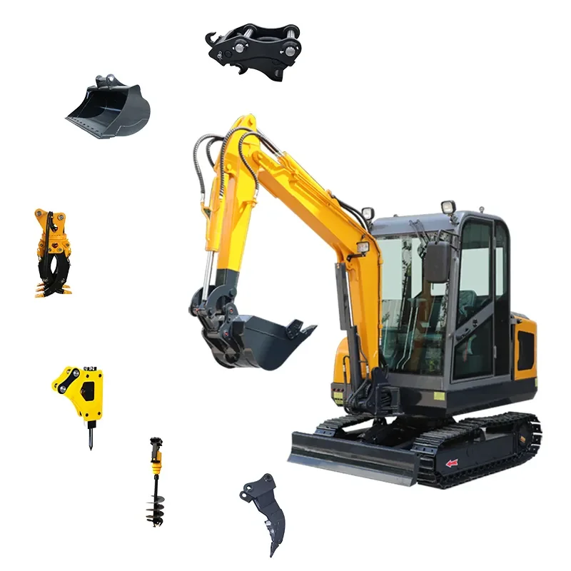 YG 2 ton mini Excavator Digging Hydraulic Small Micro Digger Machine Prices for Sale