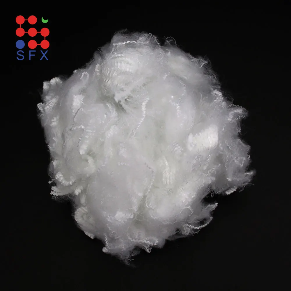 Light Resistant Siliconized Bales Bulk Dacron Premium Fill SFX Polyester Staple Fiber