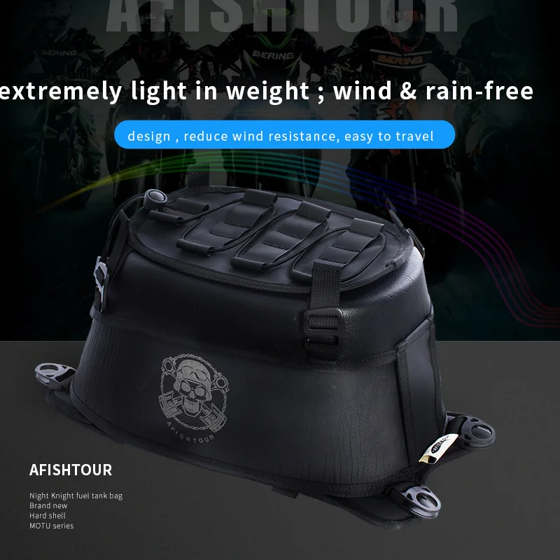 AFISHTOUR новый дизайн, водонепроницаемые черные и коричневые мотоциклетные сумки для топливного бака 4 л, мотоциклетная сумка для топливного бака на продажу
