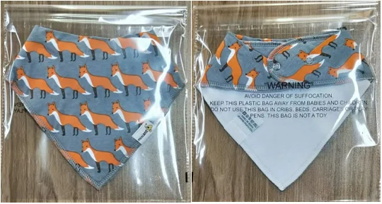 Ultra soft 100% organic cotton Dinosaur Bandana baby drool bib custom cotton baby bibs