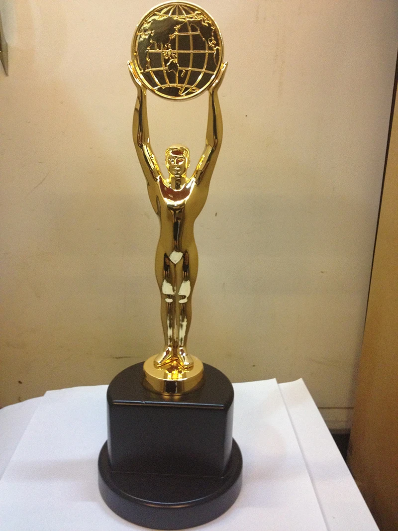 New Arrival Gold Silver Plated Metal Dragon Trophy Torch Shape Trophy