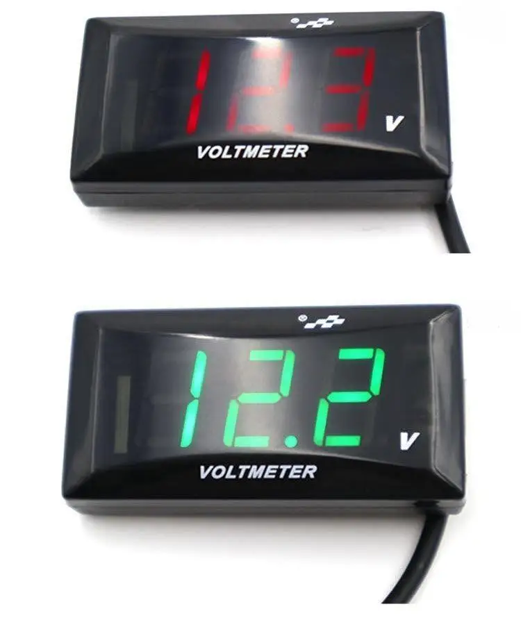 Electric vehicle motorcycle general voltmeter accessories retrofit 12V-150V LCD display electronic dash board