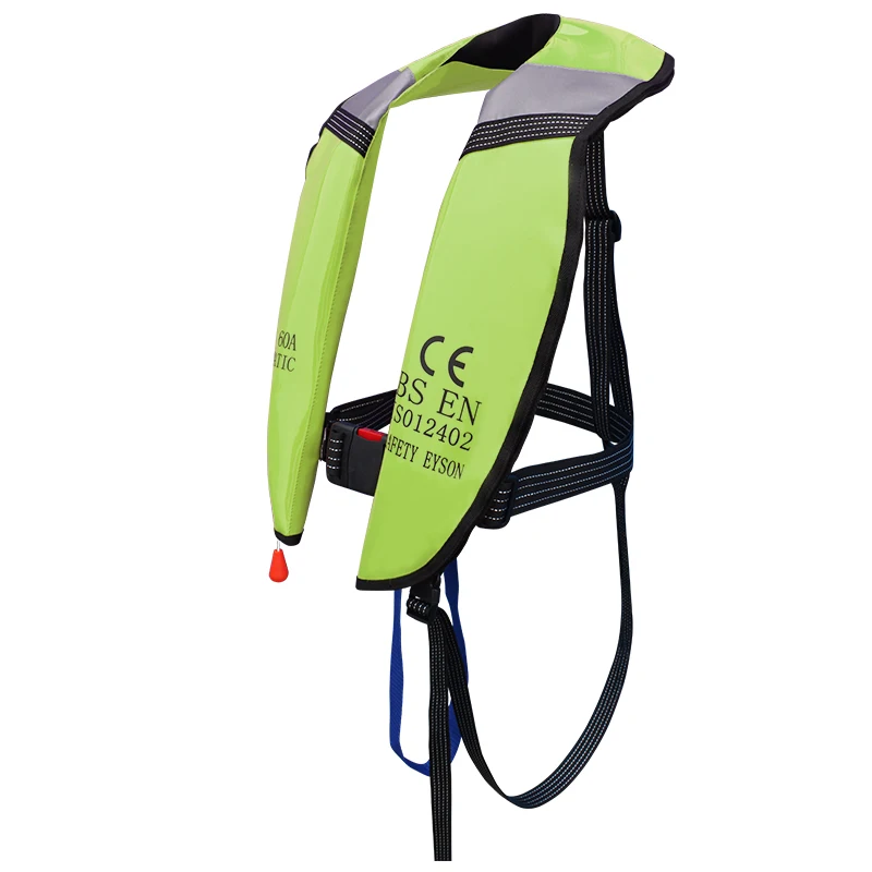 Eyson Пользовательский логотип Solas морской безопасности для взрослых CO2 автоматический надувной спасательный жилет PFD куртка