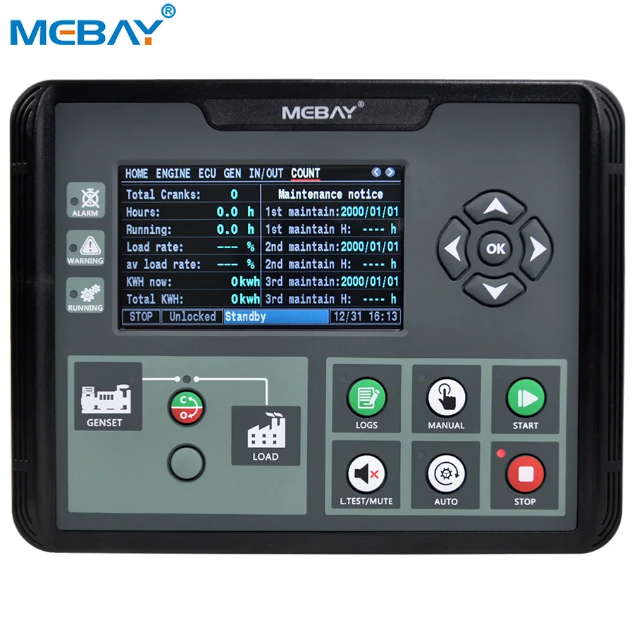 Mebay Automatic Remote Generator Controller DC70D MKII ECU Engine Controller with CAN RS485