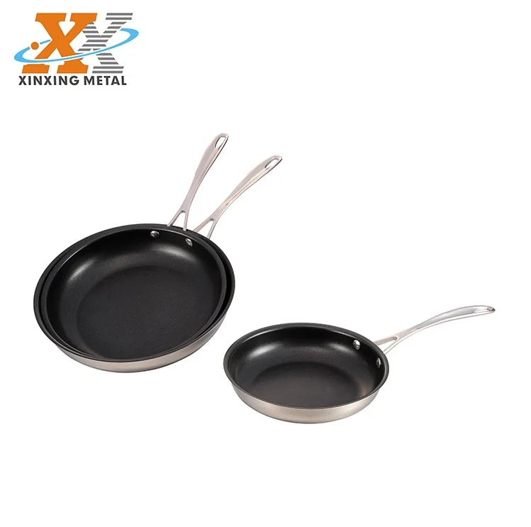 Quality Heat Resistant Cookware Stainless Steel Non Stick Home Kitchen Fry Pan