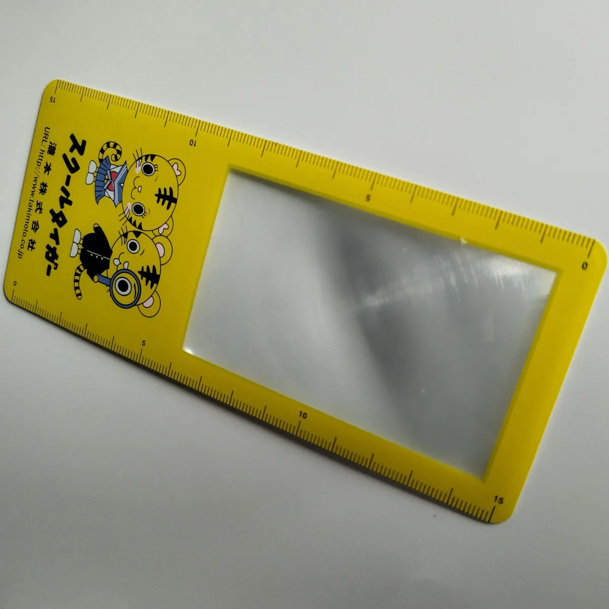 Custom Logo 160*65mm PVC Fresnel Bookmark Ruler Magnifier for Promotion