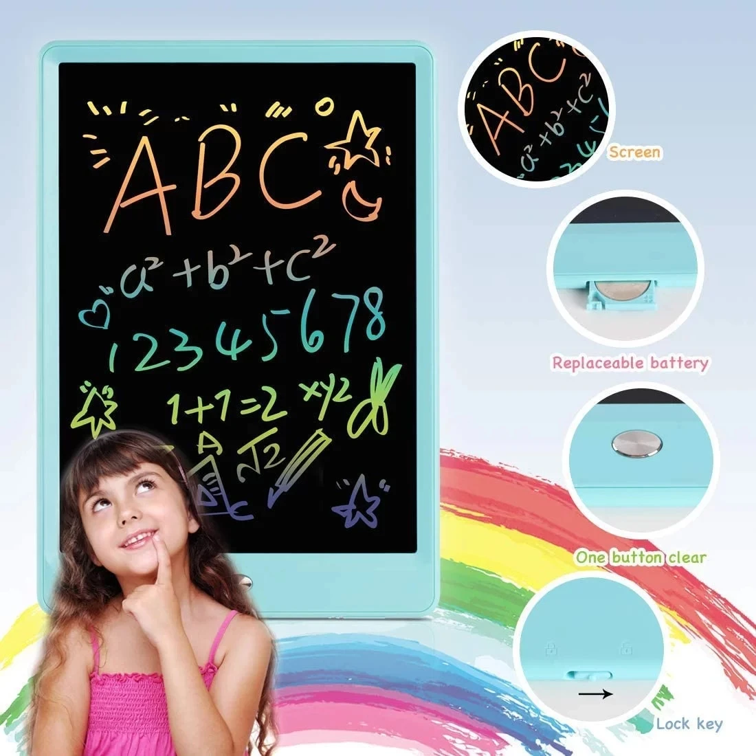 10.5 inch Custom logo LCD Electronic Writing Tablet Memo Pads Digital LCD Tablet for Kids Writing and Drawing
