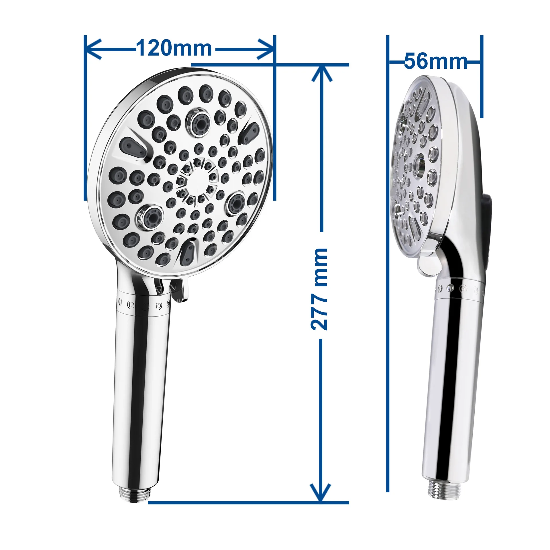 Abs Shower Head Filter Vitamin C High Pressure Massage Handheld Bathroom Shower Equipment Rainfall Shower Head With Filter