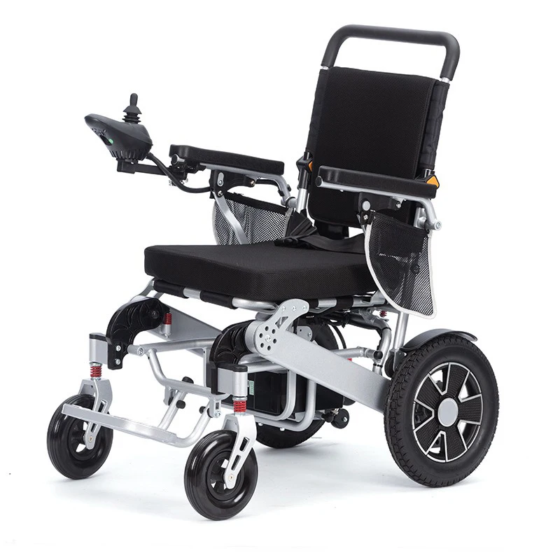 Convenient Durable Electric Aluminum Alloy Folding Wheelchair Home Medical Equipment for Rehabilitation Therapy