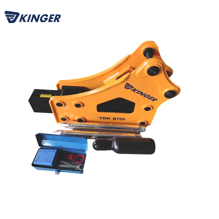 KINGER hydraulic breaker rock hammer for 3ton 4ton mini excavator skid steer loader