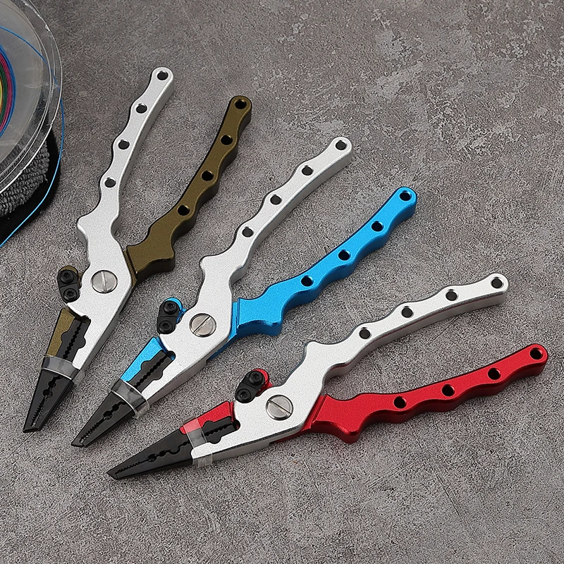 Wholesales Fishing Pliers Aluminum with Sheath and Lanyard Aluminum Fishing Pliers In Stock